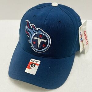 Annco Game Day Vintage Tennessee Titans Fitted Hat‎ Cap 7 1/4 Blue NFL Football